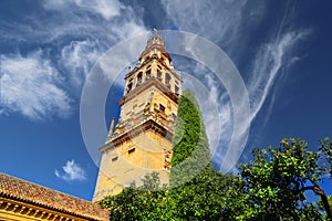 Mezquita Cathedral at a bright sunny day in the heart of histo