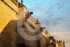 Mezquita Cathedral at a bright sunny day in the heart of histo