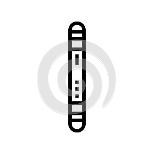 mezuzah doorpost line icon vector illustration