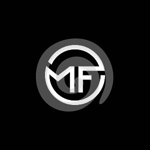 MF letter logo vector icon illustration photo