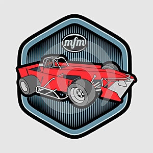 MFM motorsport logo illustration vector