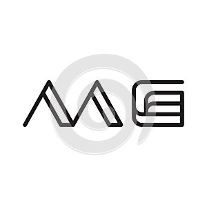 mg initial letter vector logo icon