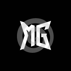 MG Logo Monogram Geometric Shape Style