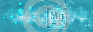 Mg symbol. Magnesium chemical element