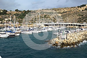 Mgarr Harbour, main port of Gozo, Malta