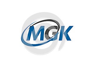 MGK logo, design, vector illustration