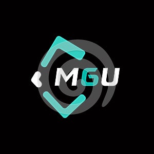 MGU creative minimalist letter logo. MGU unique vector initials alphabet letter logo design