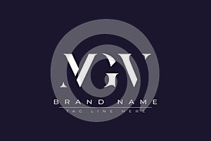 MGV abstract letter logo design