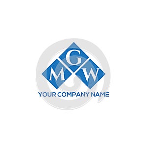 MGW letter logo design on WHITE background. MGW creative initials letter logo concept. MGW letter design