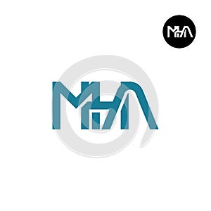 MHA Logo Letter Monogram Design
