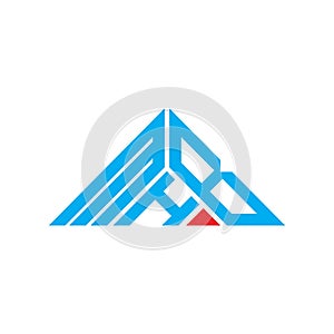 MHB letter logo creative design with vector graphic, MHB simple and modern logo in triangle shape