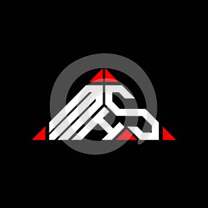 MHS letter logo creative design with vector graphic, MHS