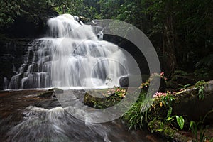 Mhundaeng waterfall Phu Hin Rong Kla; National Park at Phitsanul