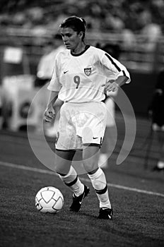 Mia Hamm Soccer Player.