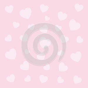 Heart abstract texture Pettern wallpaper design on pink background