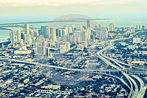 Miami aerial view