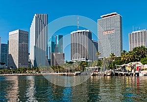 Miami Bayfront Park and downtown.