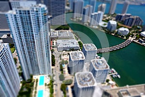 Miami Bayside tilt shift