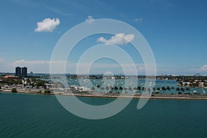 Miami Beach Causeway and Bay photo