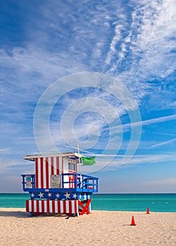 Miami Beach Florida, Art Deco lifegguard house