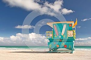 Miami Beach Florida, lifeguard house