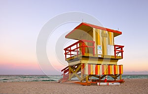 Miami beach Florida lifeguard house