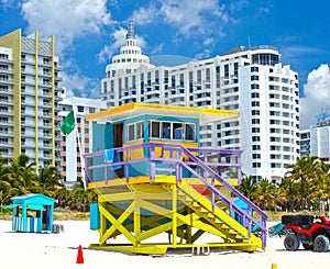 Miami Beach Florida, USA famous tropical travel location