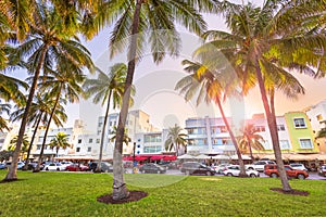 Miami Beach, Florida, USA on Ocean Drive