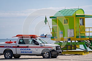 Miami Beach ocean rescue Spring Break 2021