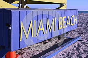 Miami Beach Sign photo
