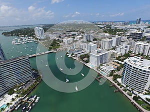 Miami Beach from the sky aerial photo