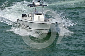 Miami Dade County Police Patrol Boat photo