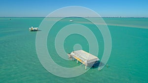 Miami Florida aerial image Stiltsville