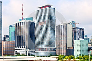 Miami Florida skyline of downtown