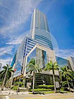 Miami, Florida, USA - Four Seasons Hotel Miami. A luxury hotel in downtown area
