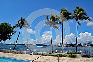 Miami Intra-Coastal Waterway Panoramic View