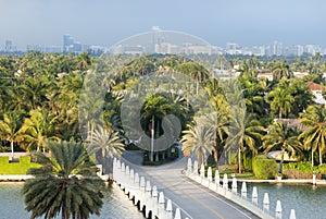 Miami Palm Island Entrance