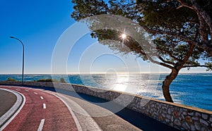 Miami-Platja beach bike track in Tarragona