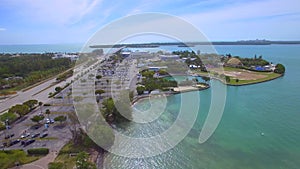 Miami Seaquarium aerial drone video view