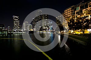 Miami Skyline Night