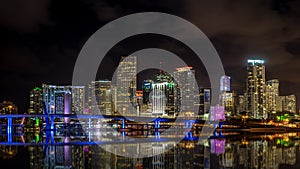 Miami Skyline at night