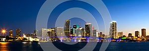 Miami skyline panorama photo