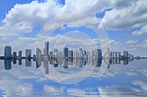 Miami skyline Reflection