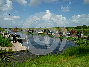 MIAMI, USA - JULY 19, 2015: A Beautiful view of Everglades National Park on Summer