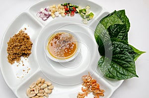 Miang kham, traditional snack from Thailand