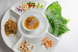 Miang kham, traditional snack from Thailand