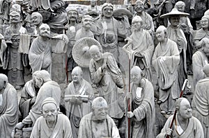 Mianyang, China: Tableaux Sculptures at Temple