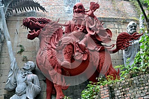 Mianyang, China: Terra Cotta Temple Warrior