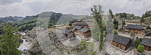 Miao villages in the mountainous areas of Guizhou Province, China