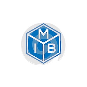 MIB letter logo design on black background. MIB creative initials letter logo concept. MIB letter design photo